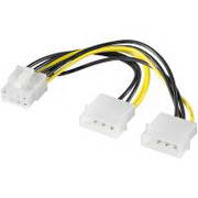 Cabo Alimentação 2XMOLEX PARA ALIM. PCIEX 8 PINOS